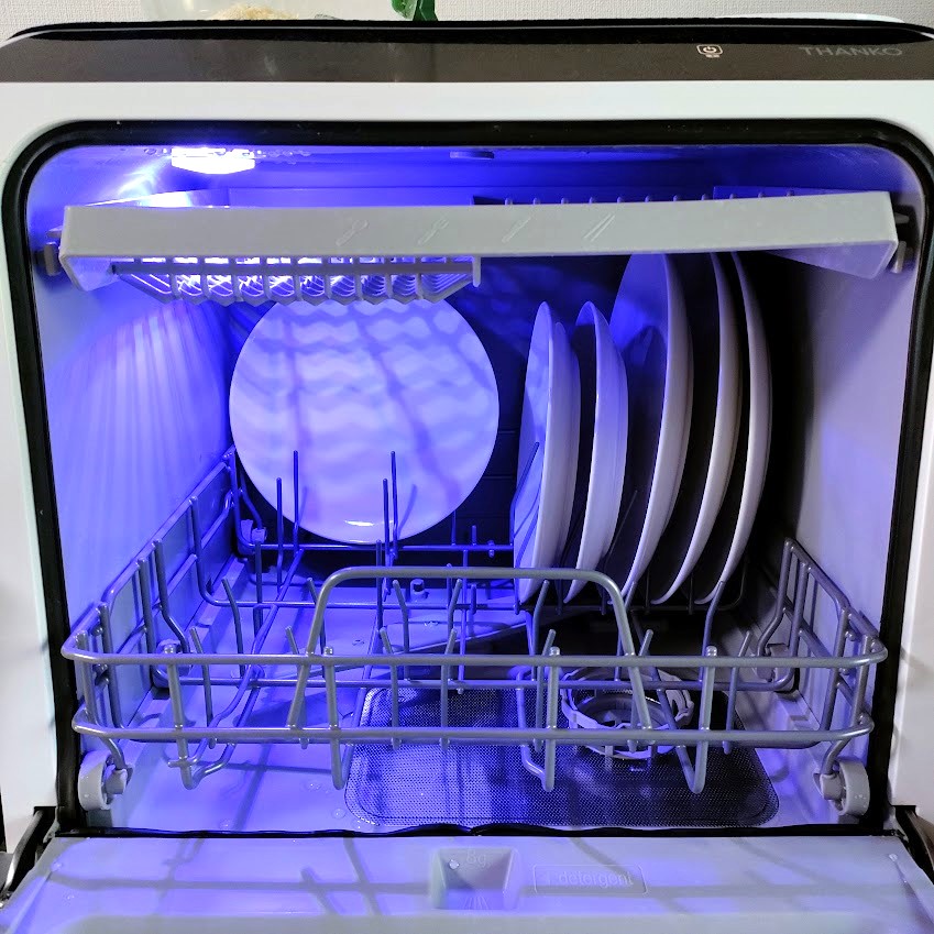 卓上型食洗機ラクアにも入れられる無印良品磁器ベージュ皿